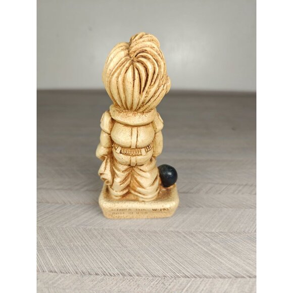 Vintage 1970 Paula Originals Old Bowlers Humor Statue W/bowling Ball Made In Usa - Picture 3 of 6